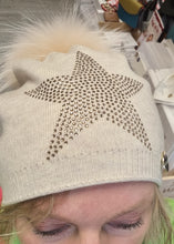 Arabella Cashmere Beanie Hat with detachable Pom Pom