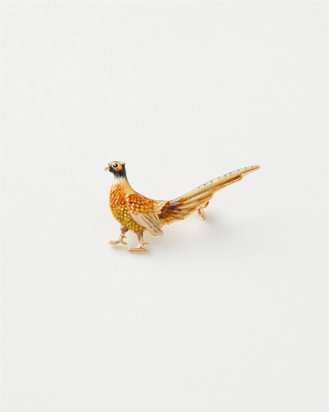 Fable - Enamel Pheasant Brooch