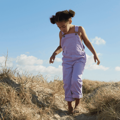 Lilac Denim Dungarees