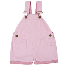 Pink Stripe Dungaree Shorts