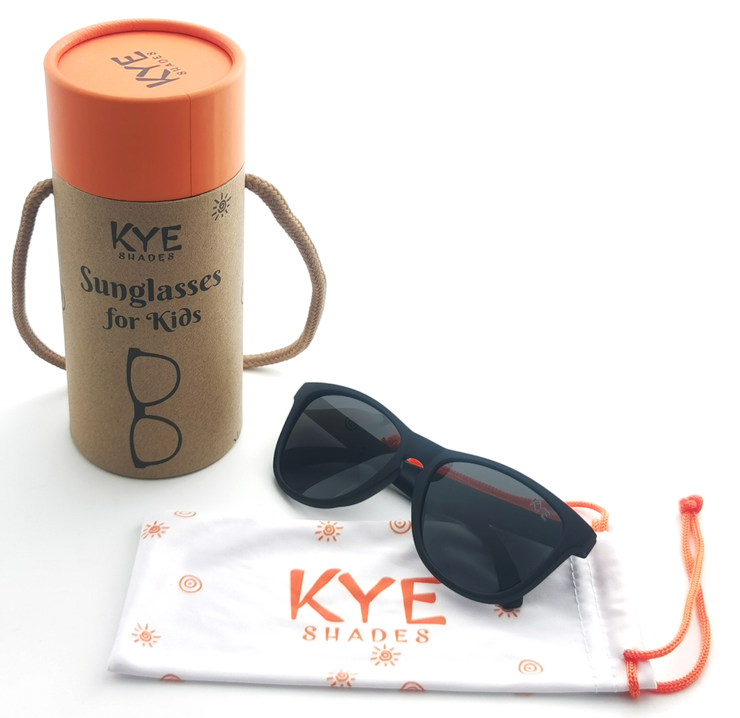 Kye Shades - Kids Polarized Sunglasses | Black Bear - Fits Ages 3-7