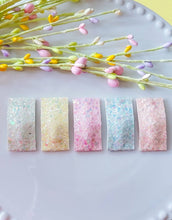 Dainty Delights Creations - 2" Rectangle Snap Clip -Pastel Glitters