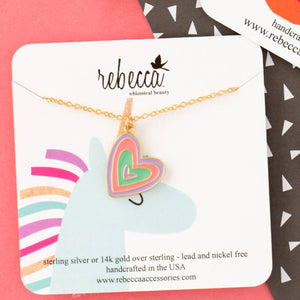Rebecca - Multi Heart Necklace - Children's