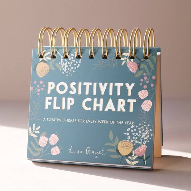 Lisa Angel - Floral Weekly Positivity Flip Chart