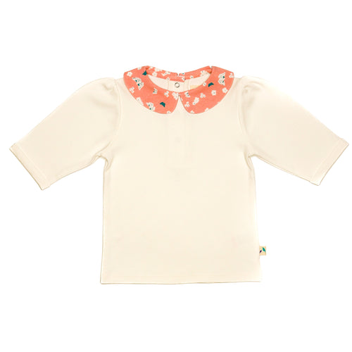 Pink Butterfly collar Jersey T-Shirt