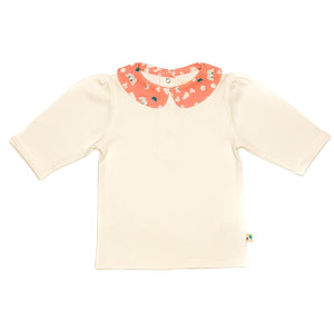 Pink Butterfly collar Jersey T-Shirt