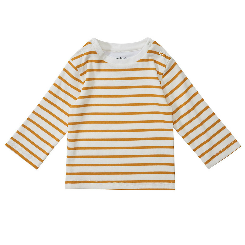 Ochre Striped Long Sleeved Tee