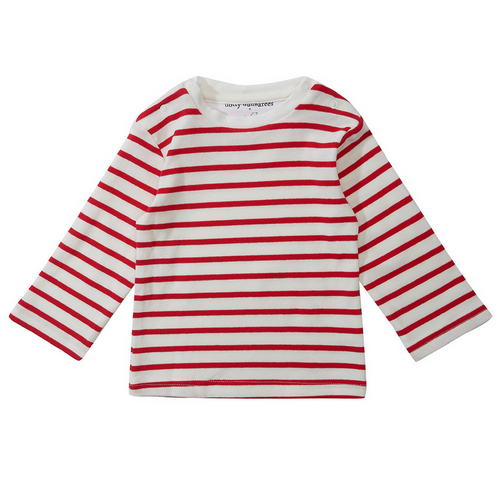 Red Striped Long Sleeved Tee