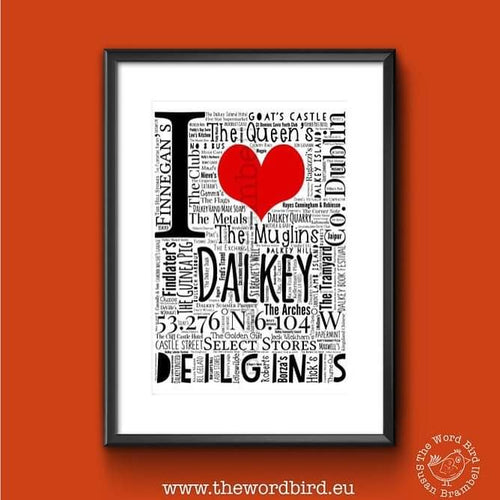 I Love Dalkey A3 Poster
