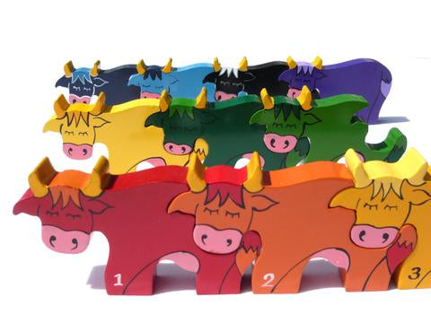 Number Cow Row Jigsaw Puzzle