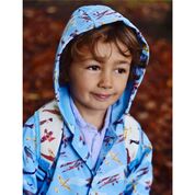 Vintage Plane Print Raincoat