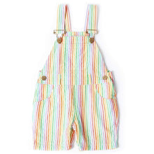 Rainbow Seersucker Dungaree Shorts