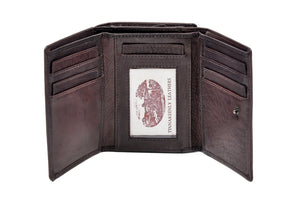 Tinnakeenly Large Trifold Wallet with zip coin compartment TK108
