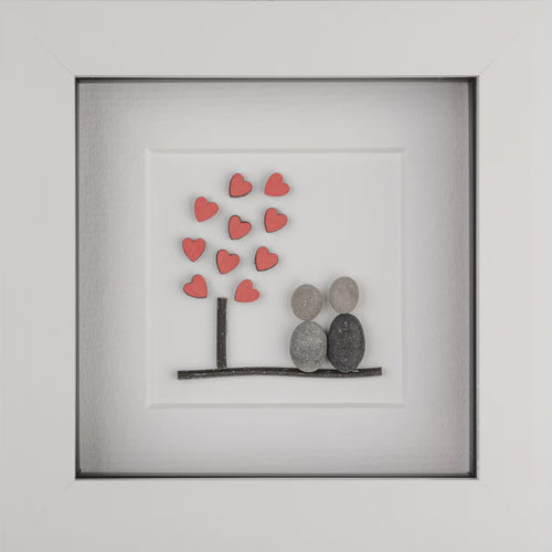 Simply Mourne Tree of Hearts White Frame 030