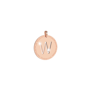 Rebecca My World Rose Gold Bracelet with Small Initial Charm