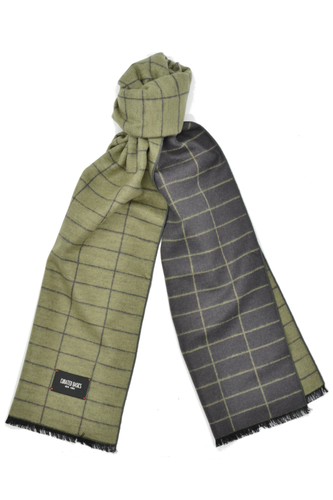 100% Silk Window-Pane Scarf