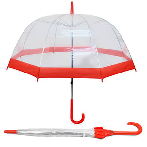 Selini New York - See-Thru-Bubble Wind-Resistant Premium Clear Umbrella