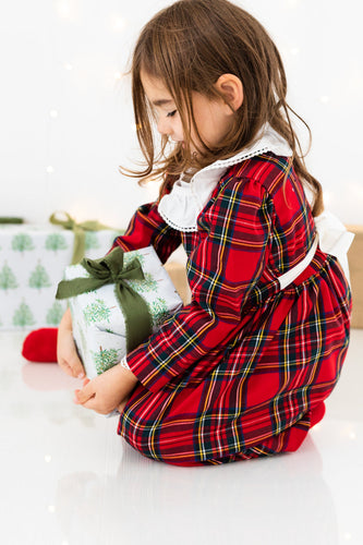 Noelle Red Tartan Dress