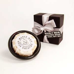 Dalkey Handmade Manly Man Shaving Soap & Bowl Gift Set